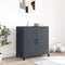 vidaXL - Dressoir - 68,5x39x72 - cm - staal - antracietkleurig