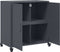 vidaXL - Dressoir - 68,5x39x72 - cm - staal - antracietkleurig