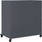 vidaXL - Dressoir - 68,5x39x72 - cm - staal - antracietkleurig