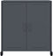 vidaXL - Dressoir - 68,5x39x72 - cm - staal - antracietkleurig