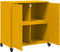vidaXL - Dressoir - 68,5x39x72 - cm - staal - mosterdgeel