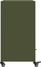 vidaXL - Dressoir - 68,5x39x72 - cm - staal - olijfgroen