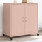 vidaXL - Dressoir - 68,5x39x72 - cm - staal - roze