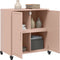 vidaXL - Dressoir - 68,5x39x72 - cm - staal - roze