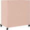 vidaXL - Dressoir - 68,5x39x72 - cm - staal - roze