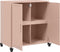 vidaXL - Dressoir - 68,5x39x72 - cm - staal - roze