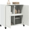 vidaXL - Dressoir - 68,5x39x72 - cm - staal - wit