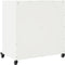vidaXL - Dressoir - 68,5x39x72 - cm - staal - wit