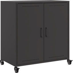 vidaXL - Dressoir - 68,5x39x72 - cm - staal - zwart