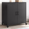 vidaXL - Dressoir - 68,5x39x72 - cm - staal - zwart