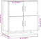 vidaXL - Dressoir - 68x35x76 - cm - bewerkt - hout - bruin - eikenkleur