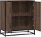 vidaXL - Dressoir - 68x35x76 - cm - bewerkt - hout - bruin - eikenkleur