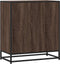vidaXL - Dressoir - 68x35x76 - cm - bewerkt - hout - bruin - eikenkleur