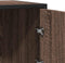 vidaXL - Dressoir - 68x35x76 - cm - bewerkt - hout - bruin - eikenkleur