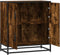 vidaXL - Dressoir - 68x35x76 - cm - bewerkt - hout - gerookt - eikenkleurig