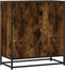 vidaXL - Dressoir - 68x35x76 - cm - bewerkt - hout - gerookt - eikenkleurig