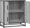vidaXL - Dressoir - 68x35x76 - cm - bewerkt - hout - grijs - sonoma - eikenkleurig