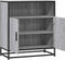 vidaXL - Dressoir - 68x35x76 - cm - bewerkt - hout - grijs - sonoma - eikenkleurig