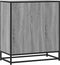 vidaXL - Dressoir - 68x35x76 - cm - bewerkt - hout - grijs - sonoma - eikenkleurig