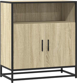 vidaXL - Dressoir - 68x35x76 - cm - bewerkt - hout - sonoma - eikenkleurig