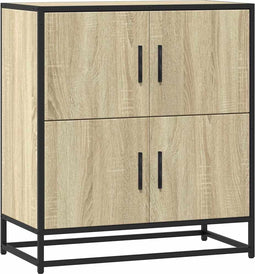 vidaXL - Dressoir - 68x35x76 - cm - bewerkt - hout - sonoma - eikenkleurig