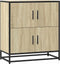 vidaXL - Dressoir - 68x35x76 - cm - bewerkt - hout - sonoma - eikenkleurig