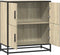 vidaXL - Dressoir - 68x35x76 - cm - bewerkt - hout - sonoma - eikenkleurig