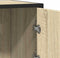 vidaXL - Dressoir - 68x35x76 - cm - bewerkt - hout - sonoma - eikenkleurig