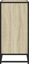 vidaXL - Dressoir - 68x35x76 - cm - bewerkt - hout - sonoma - eikenkleurig