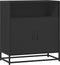 vidaXL - Dressoir - 68x35x76 - cm - bewerkt - hout - zwart