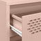 vidaXL - Dressoir - 68x39x58,5 - cm - koudgewalst - staal - roze