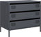 vidaXL - Dressoir - 68x39x58,5 - cm - koudgewalst - staal - antracietkleurig