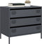 vidaXL - Dressoir - 68x39x58,5 - cm - koudgewalst - staal - antracietkleurig
