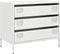 vidaXL - Dressoir - 68x39x58,5 - cm - koudgewalst - staal - wit