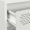 vidaXL - Dressoir - 68x39x58,5 - cm - koudgewalst - staal - wit