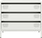 vidaXL - Dressoir - 68x39x58,5 - cm - koudgewalst - staal - wit