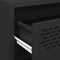 vidaXL - Dressoir - 68x39x58,5 - cm - koudgewalst - staal - zwart