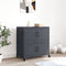vidaXL - Dressoir - 68x39x72 - cm - staal - antracietkleurig