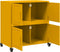 vidaXL - Dressoir - 68x39x72 - cm - staal - mosterdgeel