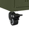 vidaXL - Dressoir - 68x39x72 - cm - staal - olijfgroen