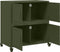 vidaXL - Dressoir - 68x39x72 - cm - staal - olijfgroen