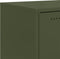 vidaXL - Dressoir - 68x39x72 - cm - staal - olijfgroen