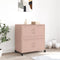 vidaXL - Dressoir - 68x39x72 - cm - staal - roze