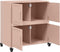 vidaXL - Dressoir - 68x39x72 - cm - staal - roze