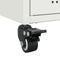 vidaXL - Dressoir - 68x39x72 - cm - staal - wit