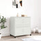 vidaXL - Dressoir - 68x39x72 - cm - staal - wit