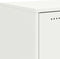 vidaXL - Dressoir - 68x39x72 - cm - staal - wit