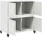 vidaXL - Dressoir - 68x39x72 - cm - staal - wit