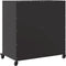 vidaXL - Dressoir - 68x39x72 - cm - staal - zwart
