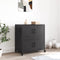 vidaXL - Dressoir - 68x39x72 - cm - staal - zwart
